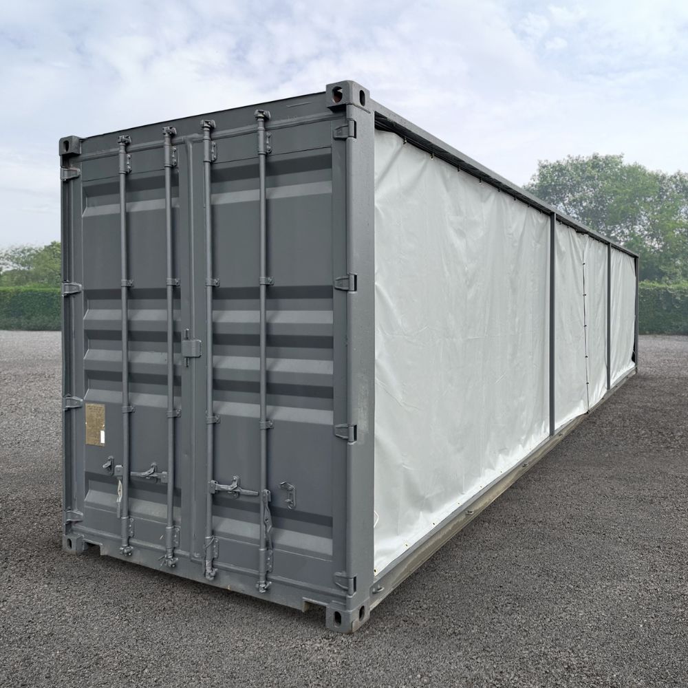 40&rsquo;HC Open-Face w/Tarp System - Container Consultants Australia