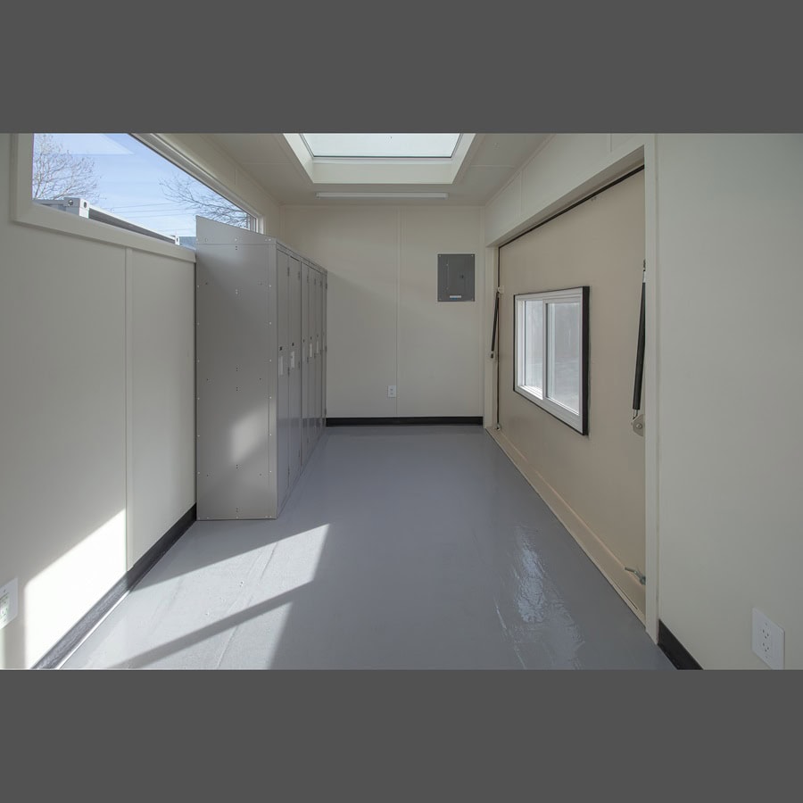 40&rsquo; Art Studio w/Flip up Doors - Container Consultants Australia