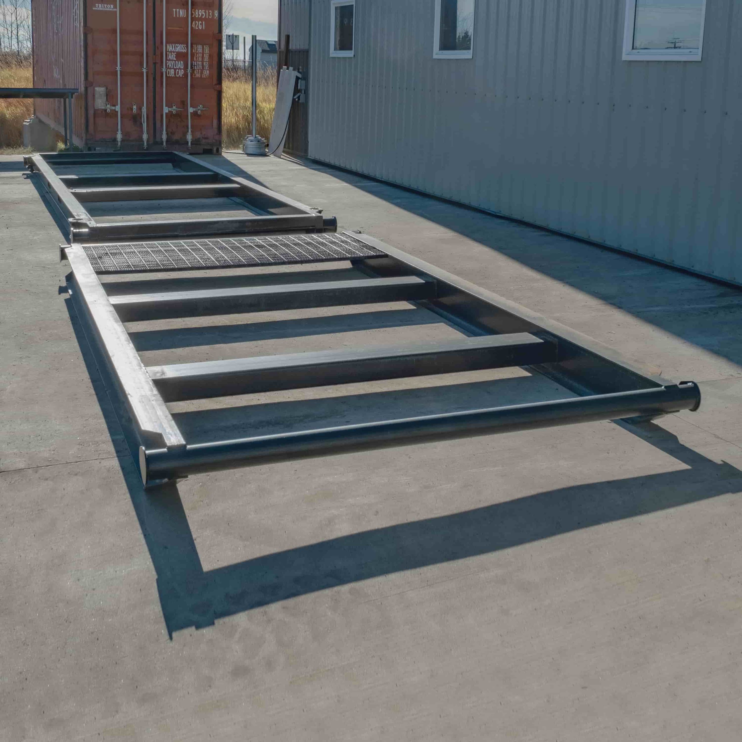 10&rsquo; Grated &ldquo;Weld On&rdquo; Skid - Container Consultants Australia