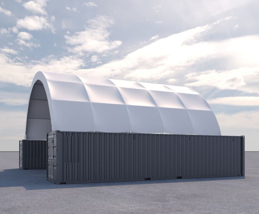 40&rsquo; x 40&rsquo; Fabric Container Shelter - Container Consultants Australia