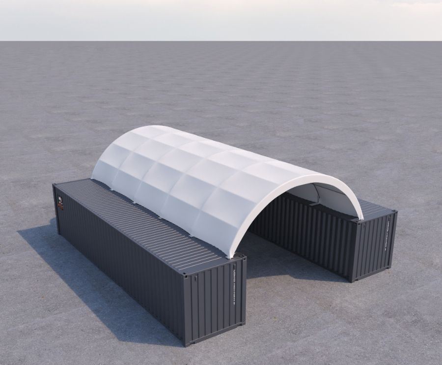 20&prime; x 40&prime; Fabric Container Shelter - Container Consultants Australia